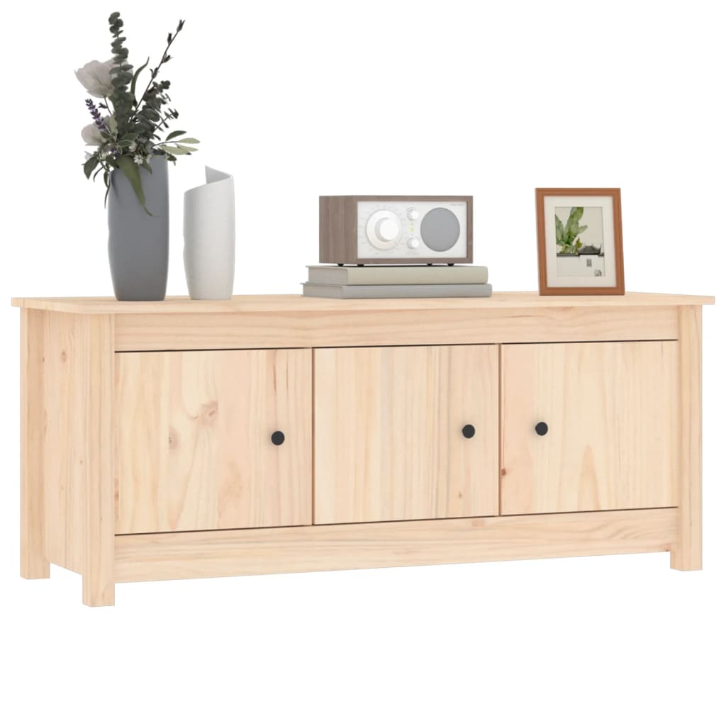 Shoe Cabinet 110X38X45.5 Cm Solid Wood Pine