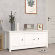 Shoe Cabinet 110X38X45.5 Cm Solid Wood Pine