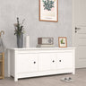 Shoe Cabinet 110X38X45.5 Cm Solid Wood Pine