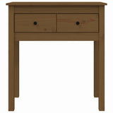 Console Table Honey Brown 70x35x75 cm Solid Wood Pine
