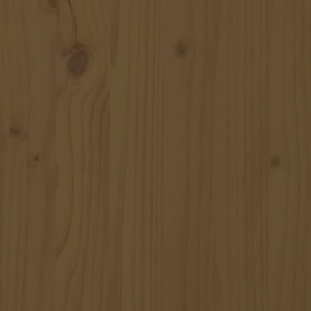 Console Table Honey Brown 100x35x75 cm Solid Wood Pine