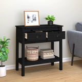 Console Table 75X35X Solid Wood Pine