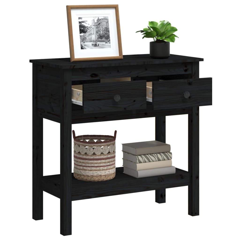 Console Table 75X35X Solid Wood Pine