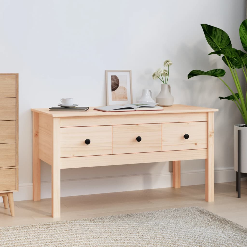 Coffee Table 102X49X55 Cm Solid Wood Pine