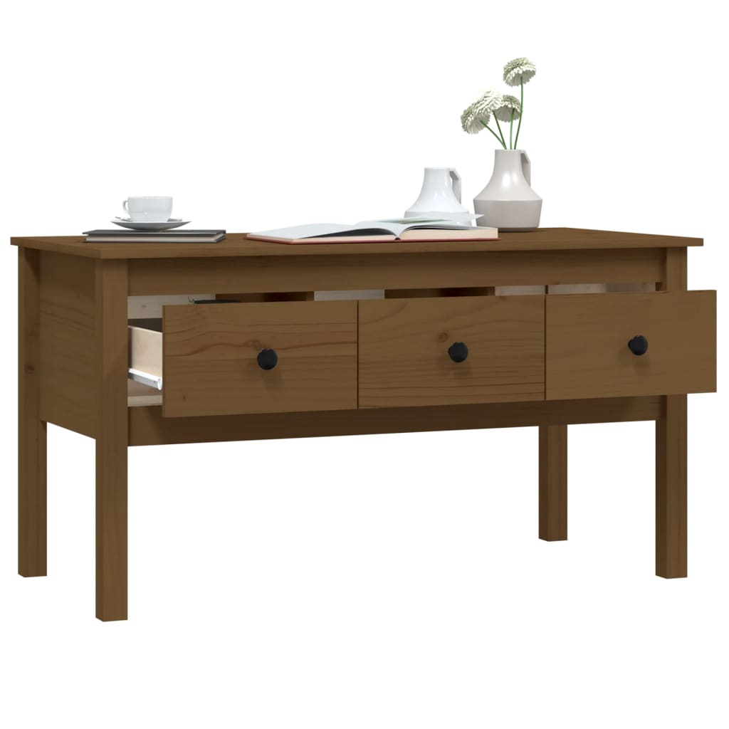 Coffee Table 102X49X55 Cm Solid Wood Pine