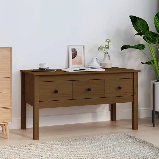 Coffee Table 102X49X55 Cm Solid Wood Pine