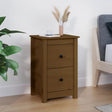 Bedside Cabinet 40X35X61.5 Cm Solid Wood Pine