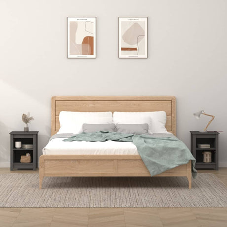 Bedside Cabinet 40X35X55 Cm Solid Wood Pine