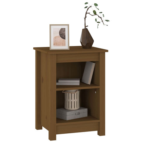 Bedside Cabinet 40X35X55 Cm Solid Wood Pine