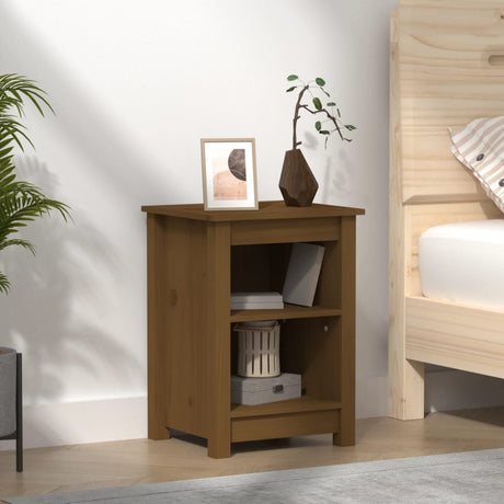 Bedside Cabinet 40X35X55 Cm Solid Wood Pine