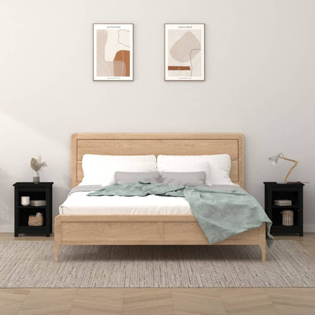 Bedside Cabinet 40X35X55 Cm Solid Wood Pine