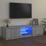 Tv Cabinet With Led Lights 120X30X35.5 Cm