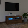 Tv Cabinet With Led Lights 90X35X40 Cm