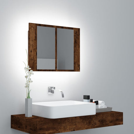 Led Bathroom Mirror Cabinet 60X12X45 Cm Acrylic