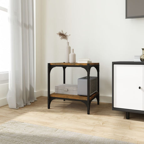 Tv Cabinet 80X33X41 Cm Engineered Wood And Steel