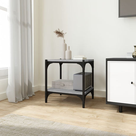 Tv Cabinet 80X33X41 Cm Engineered Wood And Steel