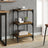Book Cabinet 40X33X Engineered Wood And Steel