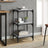 Book Cabinet 40X33X Engineered Wood And Steel