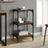 Book Cabinet 40X33X Engineered Wood And Steel