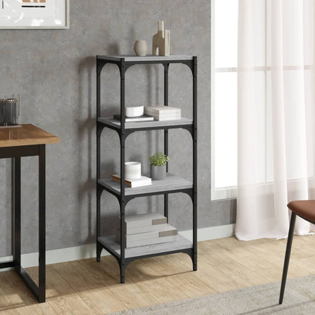 Book Cabinet 40X33X Engineered Wood And Steel