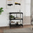 Book Cabinet 40X33X Engineered Wood And Steel