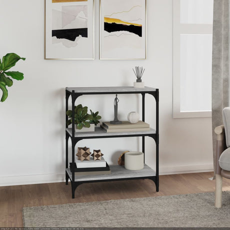Book Cabinet 40X33X Engineered Wood And Steel