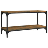 Tv Cabinet 80X33X41 Cm Engineered Wood And Steel