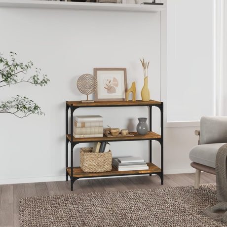 Book Cabinet 40X33X Engineered Wood And Steel