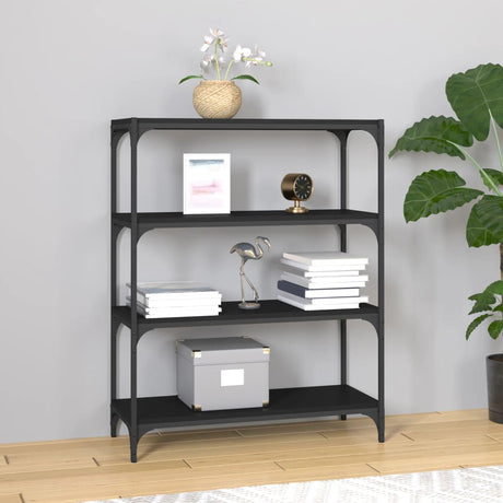 Book Cabinet 40X33X Engineered Wood And Steel