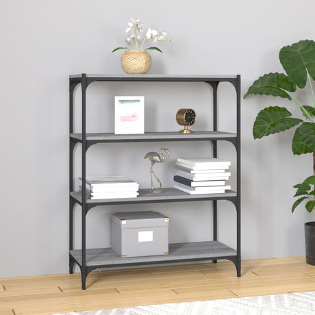 Book Cabinet 40X33X Engineered Wood And Steel