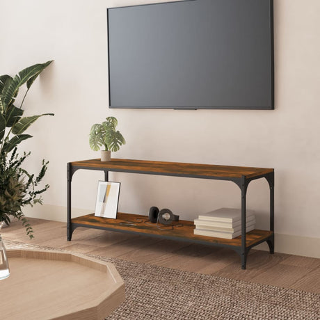 Tv Cabinet 80X33X41 Cm Engineered Wood And Steel