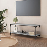 Tv Cabinet 80X33X41 Cm Engineered Wood And Steel