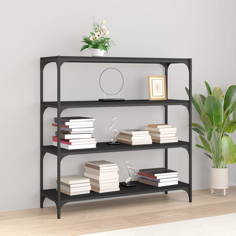 Book Cabinet 40X33X Engineered Wood And Steel