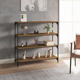 Book Cabinet 40X33X Engineered Wood And Steel