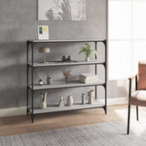 Book Cabinet 40X33X Engineered Wood And Steel