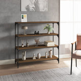 Book Cabinet 40X33X Engineered Wood And Steel