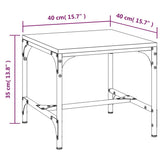Side Tables 2 pcs Smoked Oak 40x40x35 cm Engineered Wood