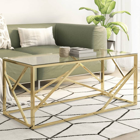 Coffee Table Silver Stainless Steel And Solid Reclaimed