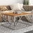 Coffee Table Stainless Steel And Tempered