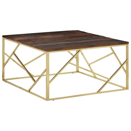 Coffee Table Stainless Steel And Tempered