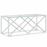 Coffee Table 110X45X45 Cm Stainless Steel And