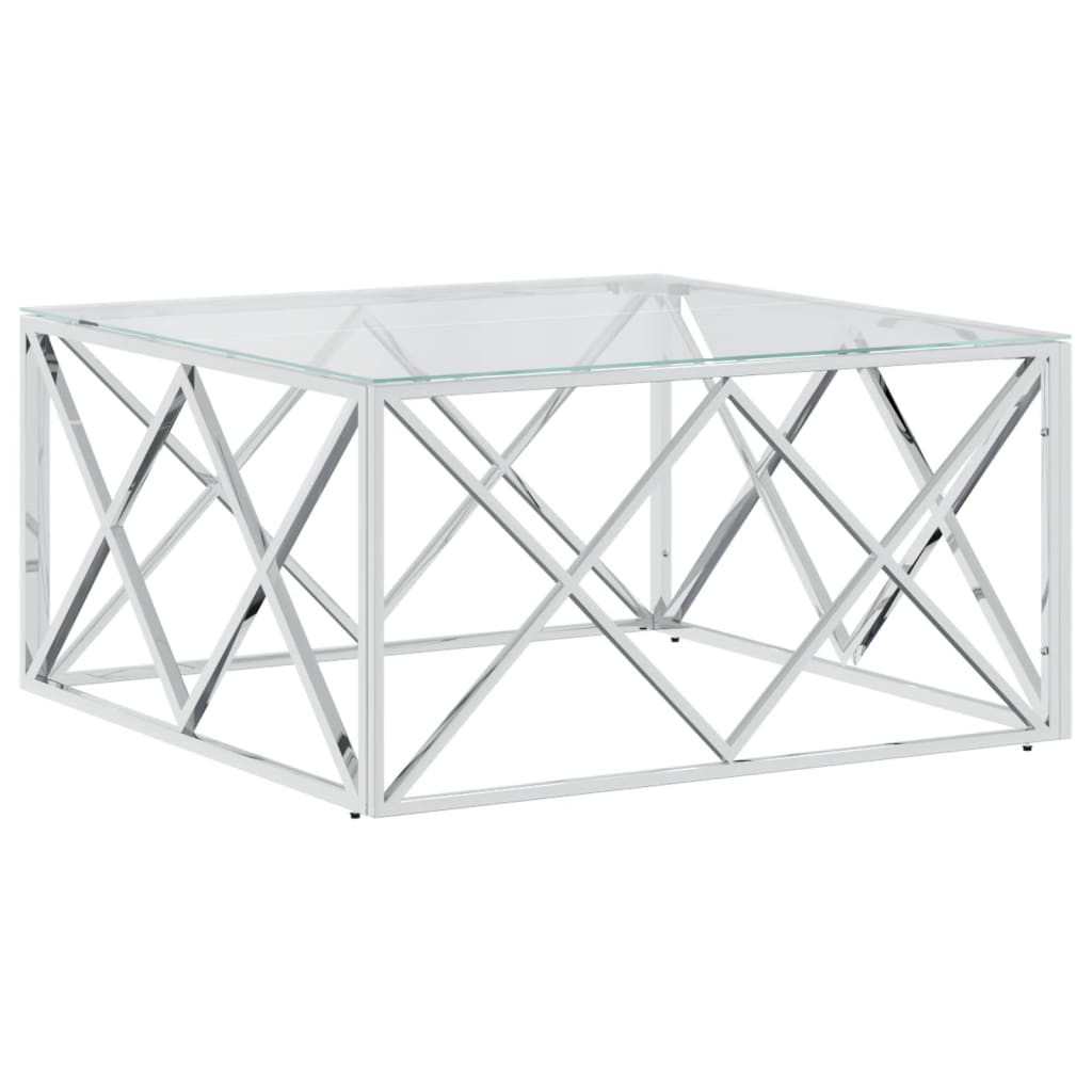 Coffee Table 80X80X40 Cm Stainless Steel And