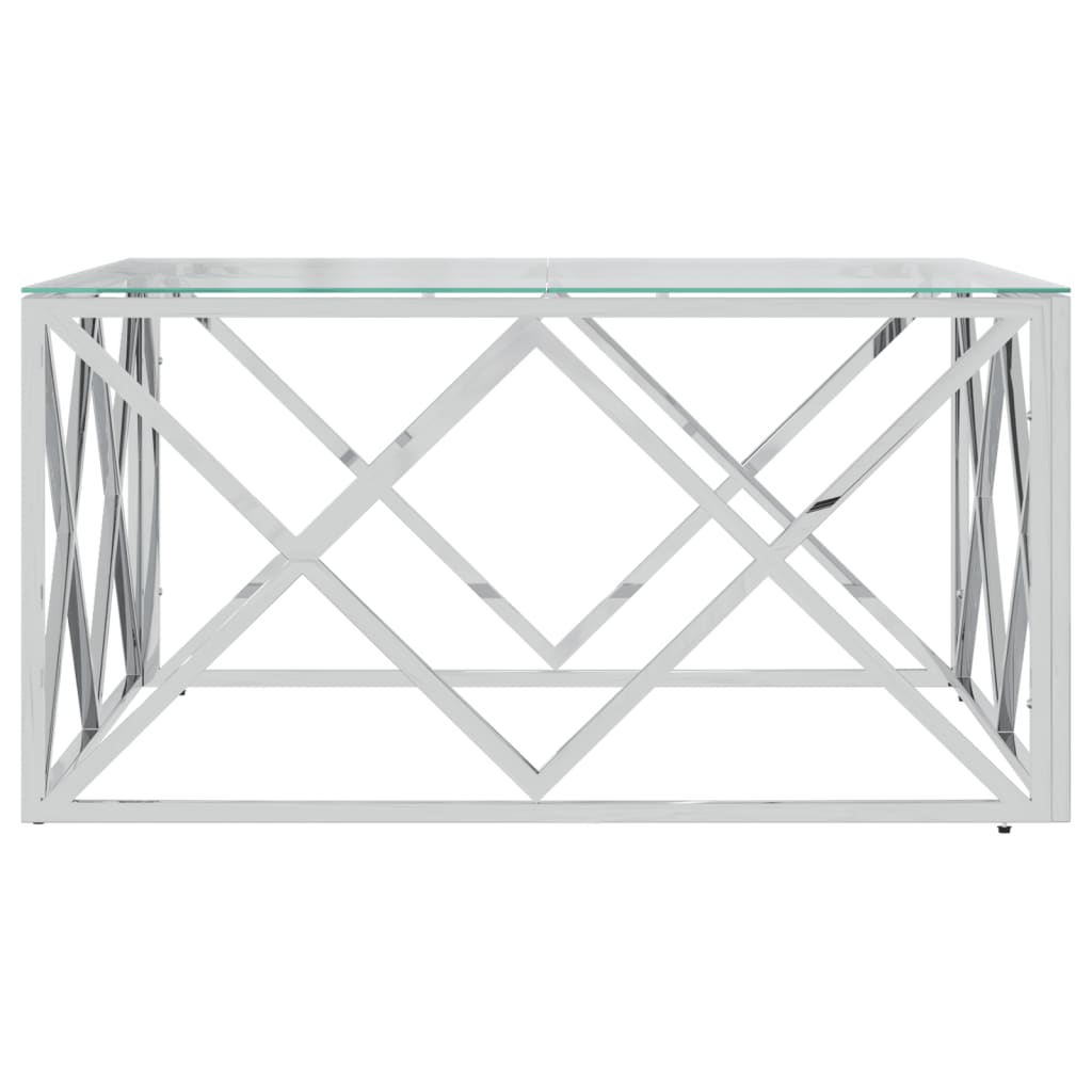 Coffee Table 80X80X40 Cm Stainless Steel And