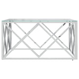 Coffee Table 80X80X40 Cm Stainless Steel And
