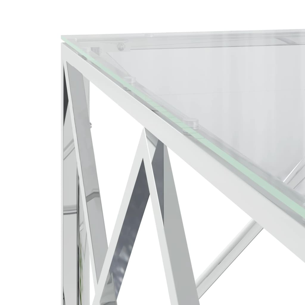 Coffee Table 80X80X40 Cm Stainless Steel And