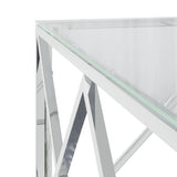 Coffee Table 80X80X40 Cm Stainless Steel And