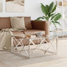 Coffee Table 80X80X40 Cm Stainless Steel And