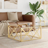 Coffee Table 80X80X40 Cm Stainless Steel And