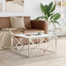 Coffee Table 80X80X40 Cm Stainless Steel And