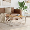 Coffee Table 80X80X40 Cm Stainless Steel And